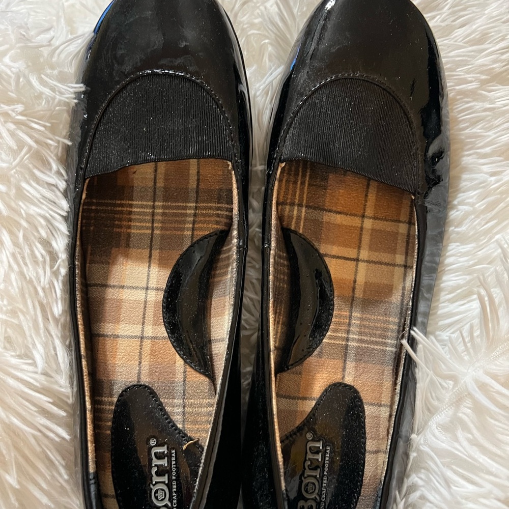 Born Black Flats Versatile Leather Design